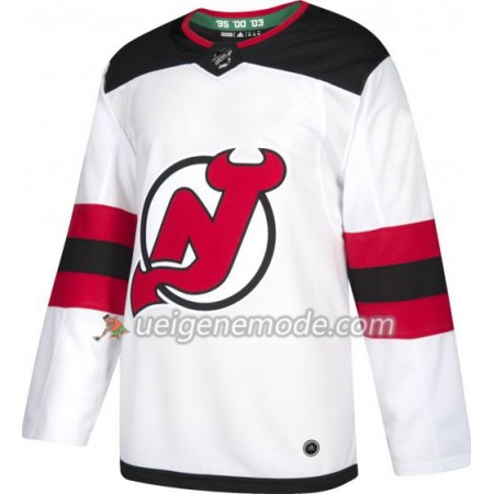 Herren Eishockey New Jersey Devils Trikot Blank Adidas Weiß Authentic